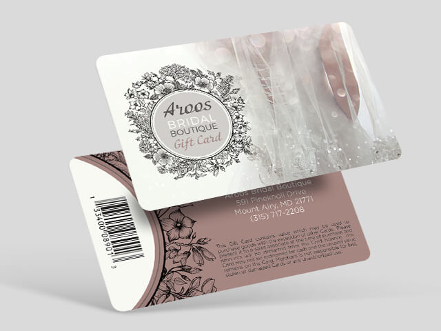 printed card placeholder